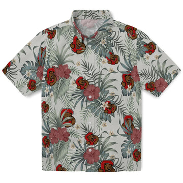 Cornell Big Red Hawaiian Shirt - Hibiscus Designs | Moonbestprint