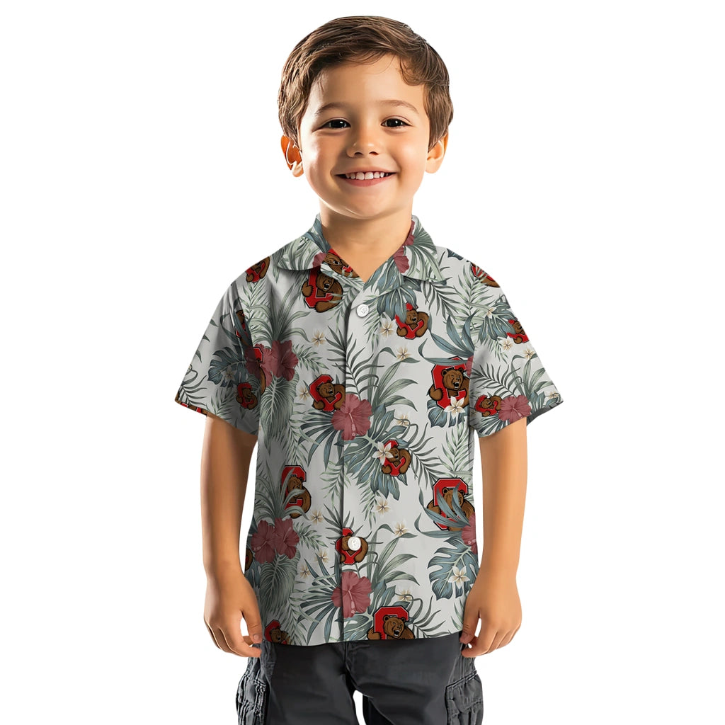 Cornell Big Red Hawaiian Shirt - Hibiscus Designs | Moonbestprint