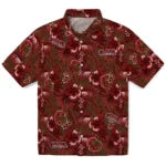 Cornell Big Red Hawaiian Shirt - Hibiscus Exotic | Moonbestprint