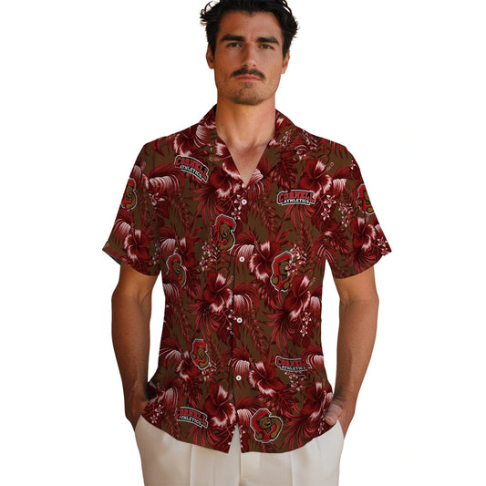 Cornell Big Red Hawaiian Shirt - Hibiscus Exotic | Moonbestprint