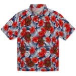 Cornell Big Red Hawaiian Shirt - Hibiscus Fiesta | Moonbestprint