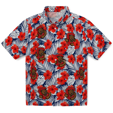 Cornell Big Red Hawaiian Shirt - Hibiscus Fiesta | Moonbestprint