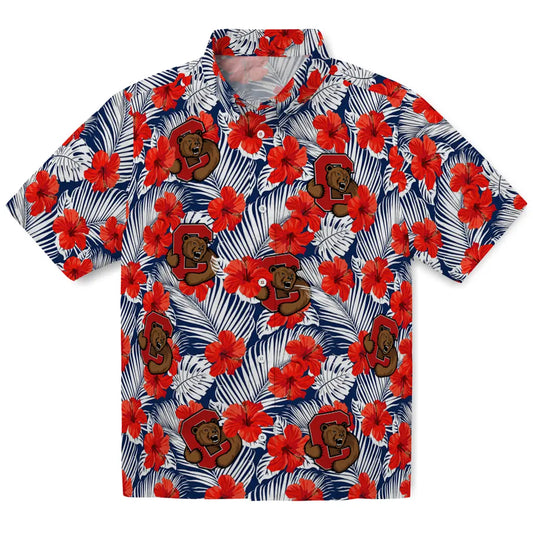 Cornell Big Red Hawaiian Shirt - Hibiscus Fiesta | Moonbestprint