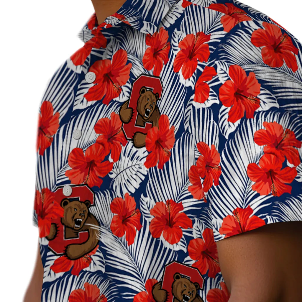 Cornell Big Red Hawaiian Shirt - Hibiscus Fiesta | Moonbestprint