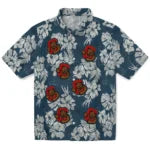 Cornell Big Red Hawaiian Shirt - Hibiscus Flowers | Moonbestprint