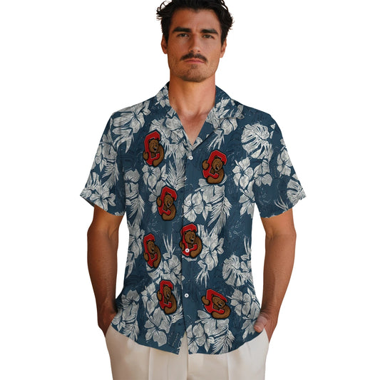 Cornell Big Red Hawaiian Shirt - Hibiscus Flowers | Moonbestprint