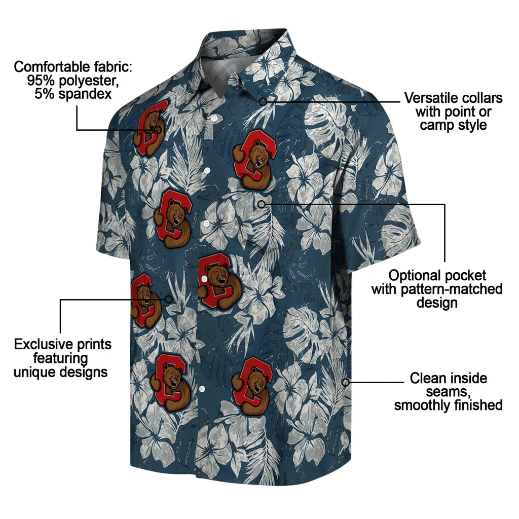 Cornell Big Red Hawaiian Shirt - Hibiscus Flowers | Moonbestprint