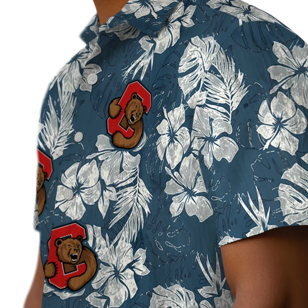 Cornell Big Red Hawaiian Shirt - Hibiscus Flowers | Moonbestprint