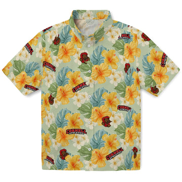 Cornell Big Red Hawaiian Shirt - Hibiscus Mood | Moonbestprint