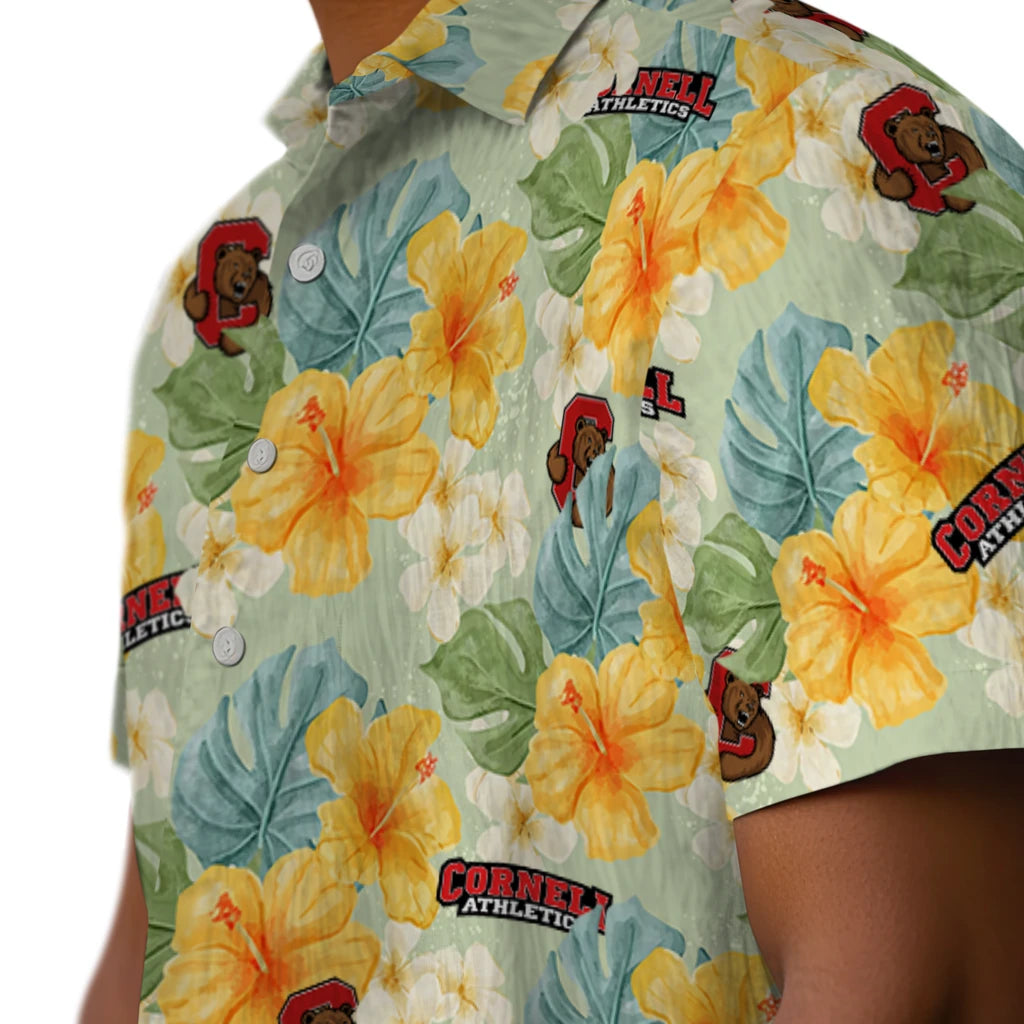 Cornell Big Red Hawaiian Shirt - Hibiscus Mood | Moonbestprint