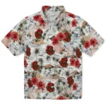 Cornell Big Red Hawaiian Shirt - Hibiscus Seaside | Moonbestprint