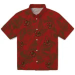 Cornell Big Red Hawaiian Shirt - Monstera Layer | Moonbestprint