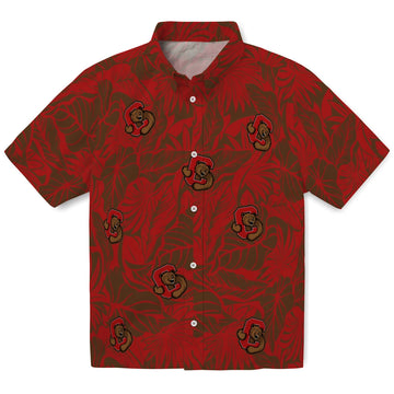 Cornell Big Red Hawaiian Shirt - Monstera Layer | Moonbestprint