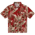 Cornell Big Red Hawaiian Shirt - Palm Leaves | Moonbestprint