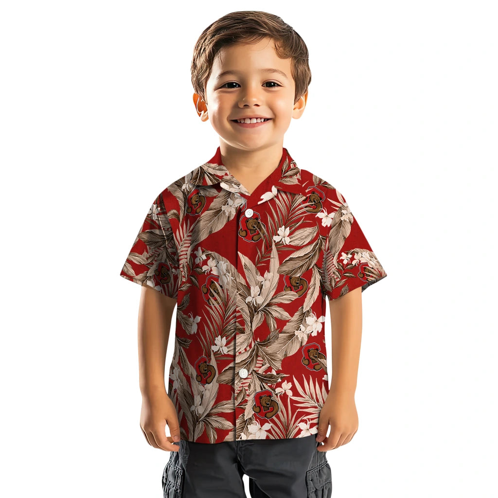 Cornell Big Red Hawaiian Shirt - Palm Leaves | Moonbestprint