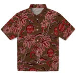 Cornell Big Red Hawaiian Shirt - Palm Sunset | Moonbestprint