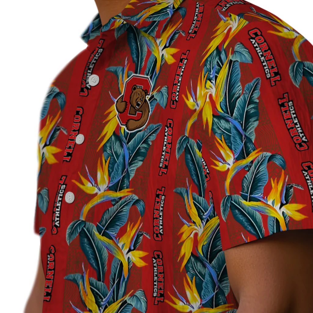 Cornell Big Red Hawaiian Shirt - Paradise Vines | Moonbestprint