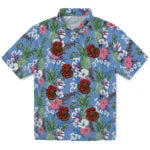 Cornell Big Red Hawaiian Shirt - Pineapple Bouquet | Moonbestprint