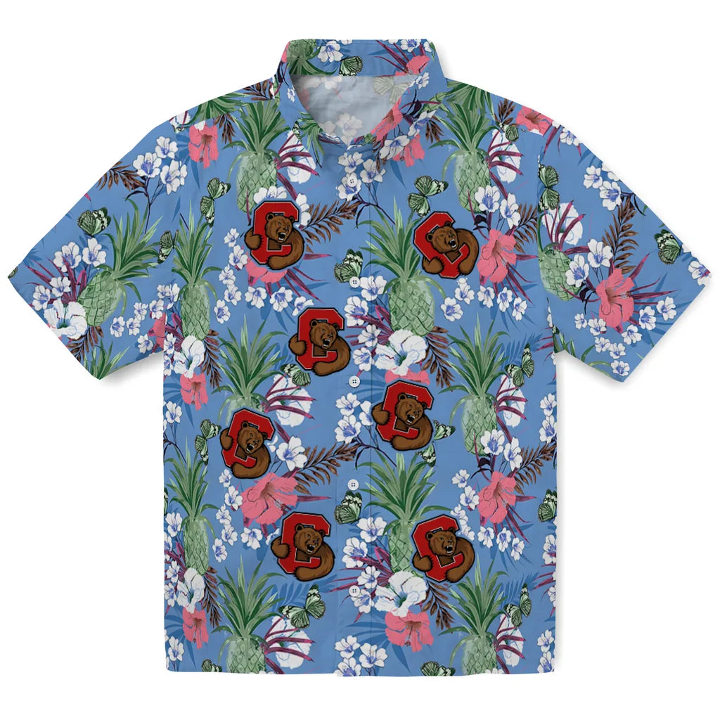 Cornell Big Red Hawaiian Shirt - Pineapple Bouquet | Moonbestprint