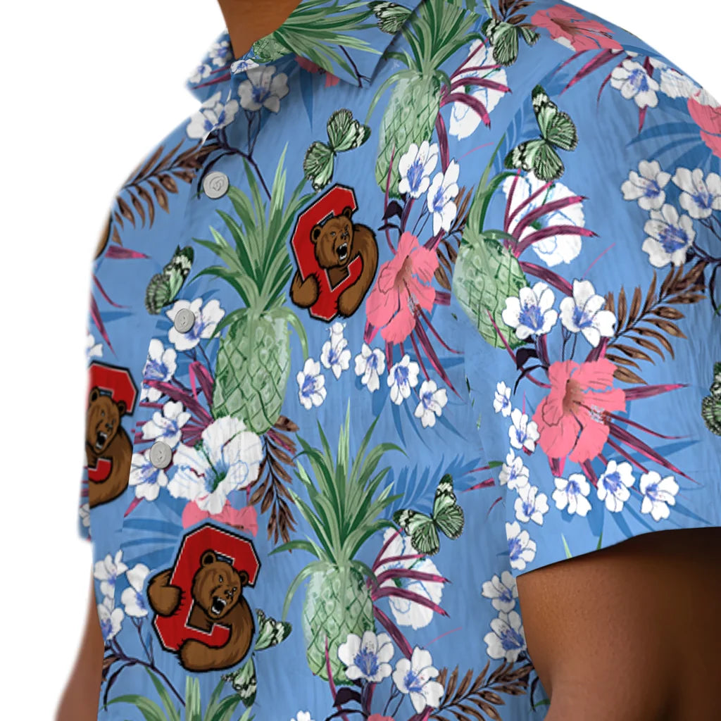 Cornell Big Red Hawaiian Shirt - Pineapple Bouquet | Moonbestprint