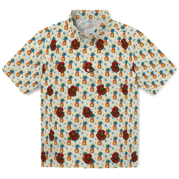 Cornell Big Red Hawaiian Shirt - Pineapple Delight | Moonbestprint