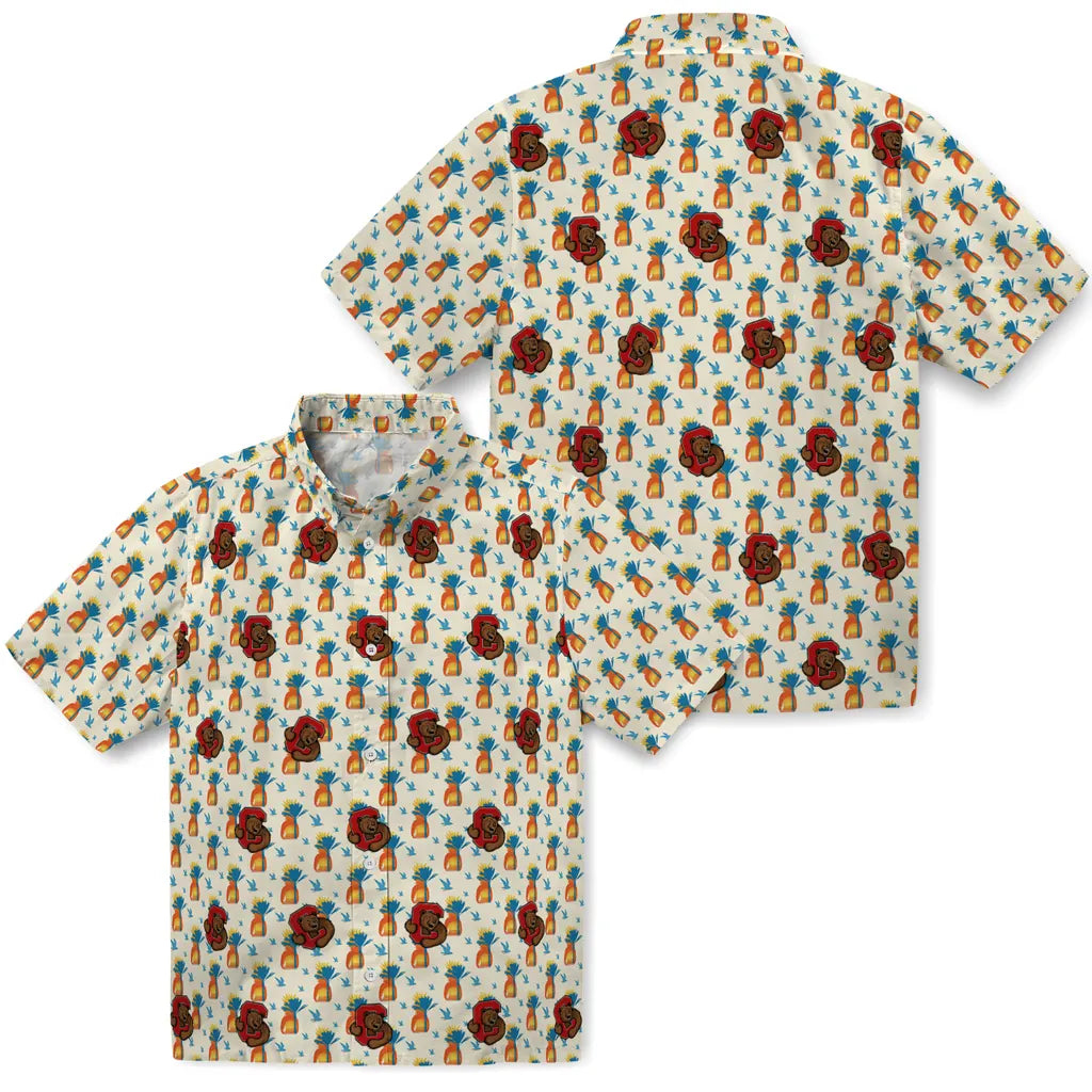Cornell Big Red Hawaiian Shirt - Pineapple Delight | Moonbestprint