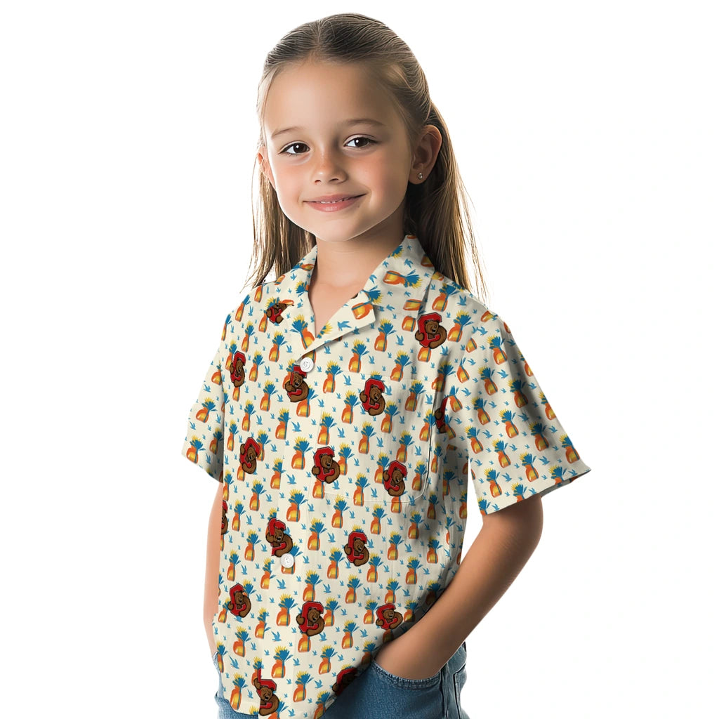 Cornell Big Red Hawaiian Shirt - Pineapple Delight | Moonbestprint