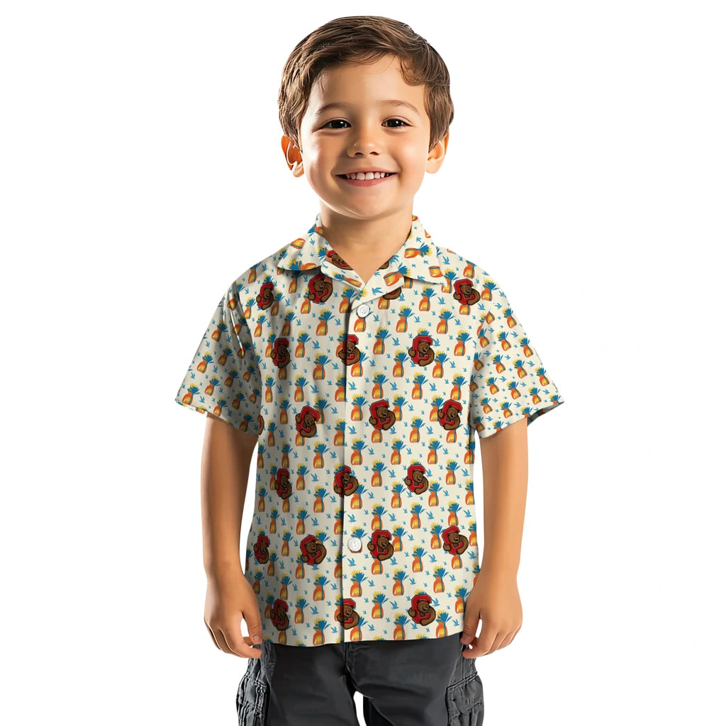 Cornell Big Red Hawaiian Shirt - Pineapple Delight | Moonbestprint