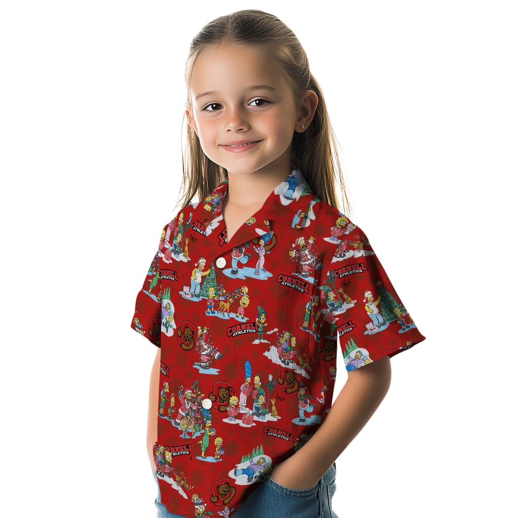 Cornell Big Red Hawaiian Shirt - Simpsons Christmas | Moonbestprint