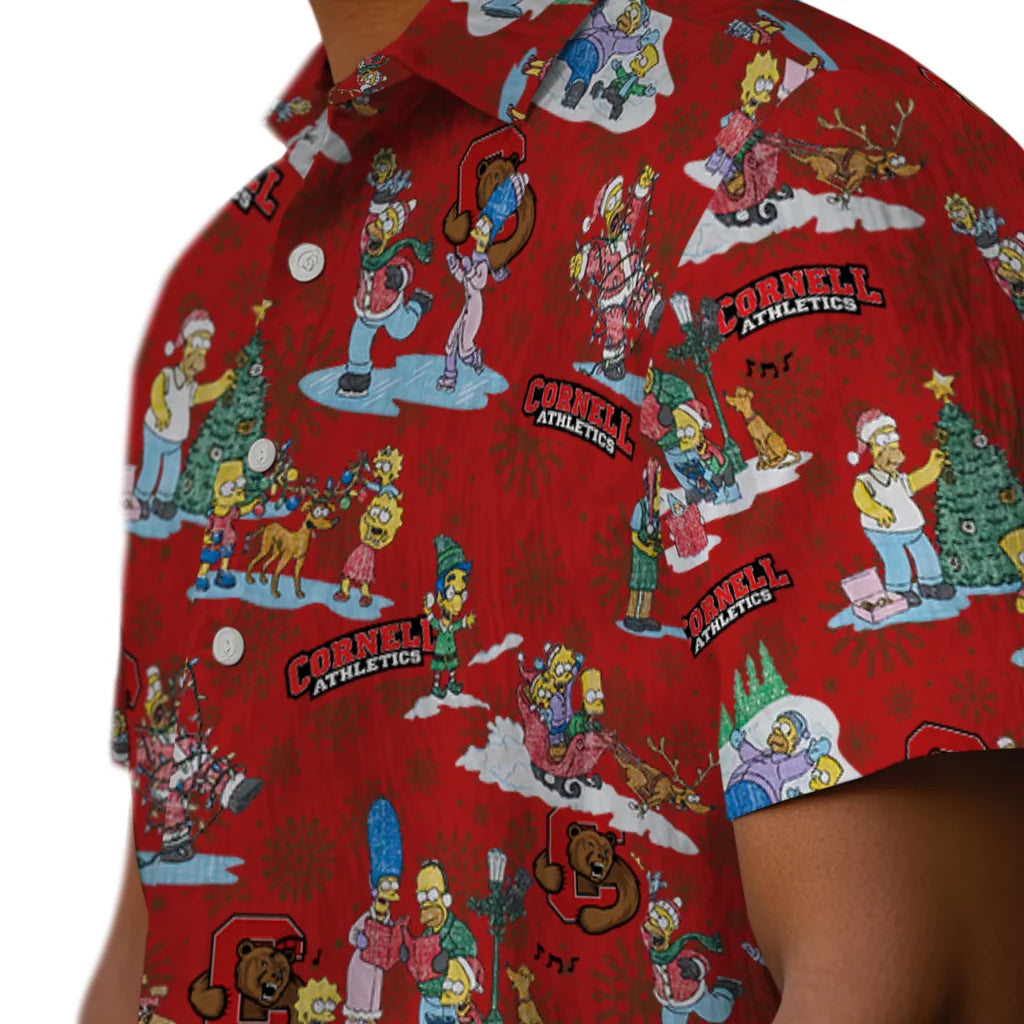 Cornell Big Red Hawaiian Shirt - Simpsons Christmas | Moonbestprint