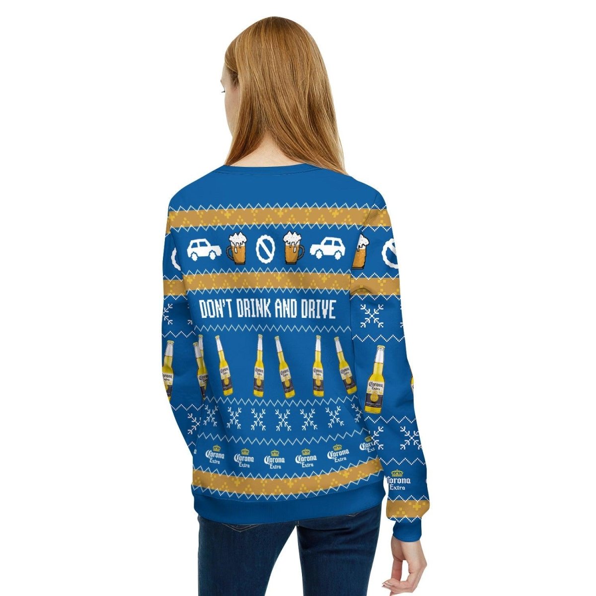Corona Don't Drink And Drive Ugly Blue Sweater – Moonbestprint