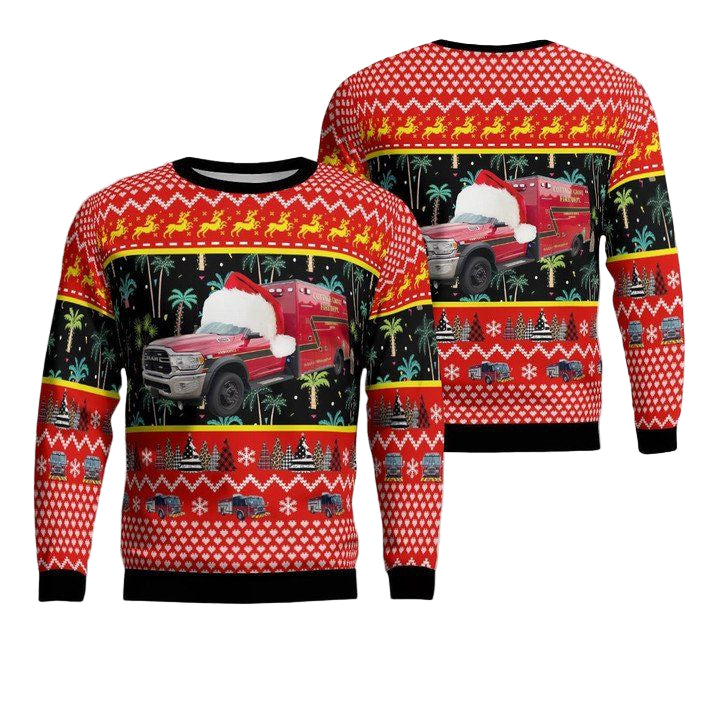 Cottage Grove Minnesota Cottage Grove Fire Department Christmas Sweater 3D ? CE51 ? Usalast