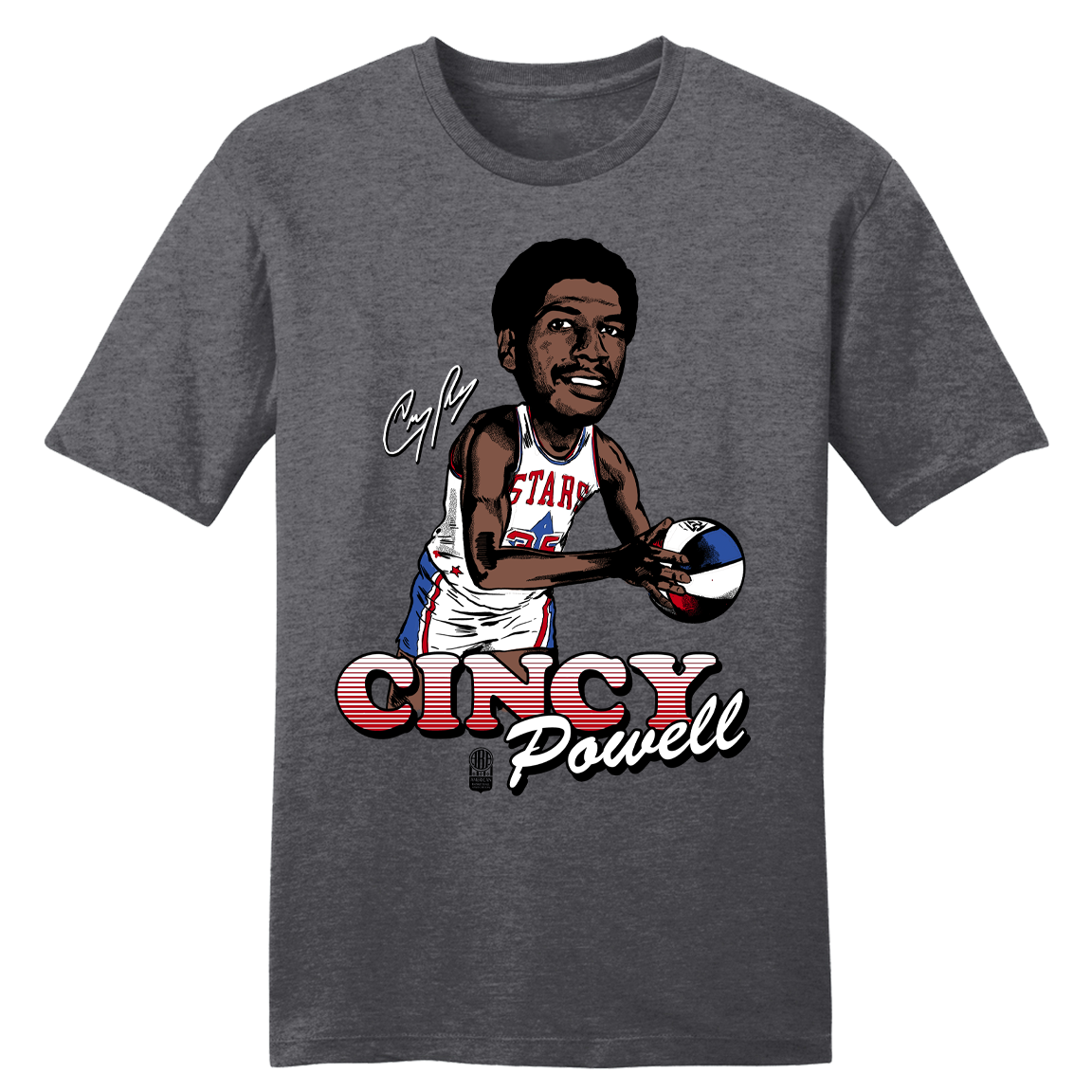 Official Cincy Powell ABA Player Tee