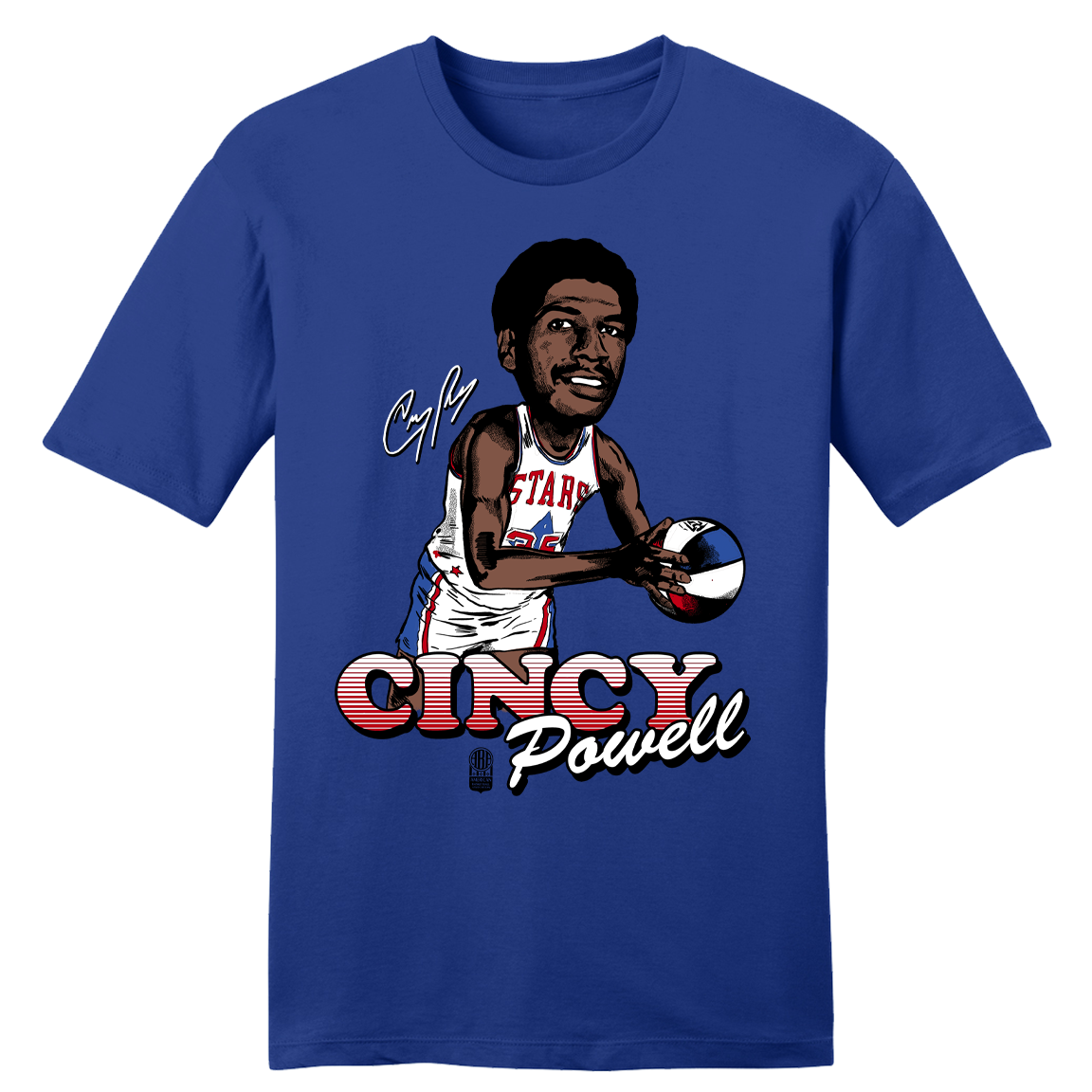 Official Cincy Powell ABA Player Tee