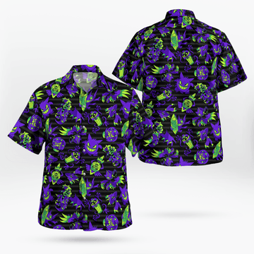 Ghost System Pokemon Hawaiian Shirt – Moonbestprint
