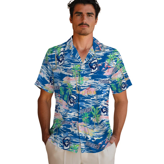 Creighton Bluejays Hawaiian Shirt - Hawaii Island | Moonbestprint