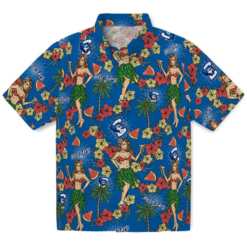 Creighton Bluejays Hawaiian Shirt - Hawaiian Girls Design | Moonbestprint