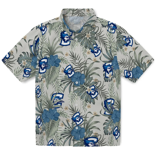 Creighton Bluejays Hawaiian Shirt - Hibiscus Designs | Moonbestprint