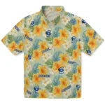 Creighton Bluejays Hawaiian Shirt - Hibiscus Mood | Moonbestprint
