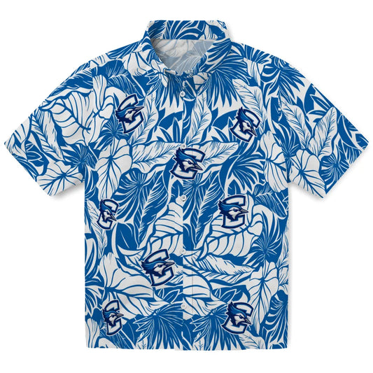 Creighton Bluejays Hawaiian Shirt - Monstera Layer | Moonbestprint