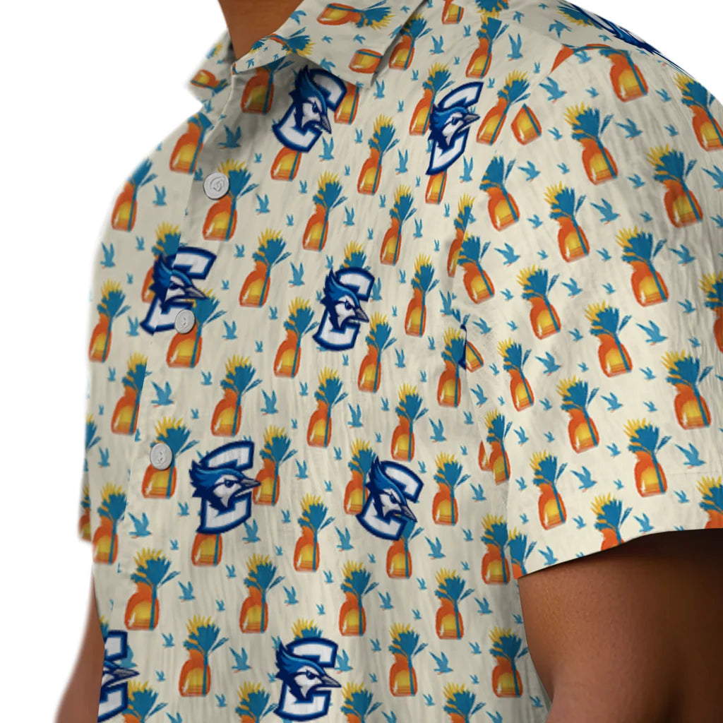 Creighton Bluejays Hawaiian Shirt - Pineapple Delight | Moonbestprint