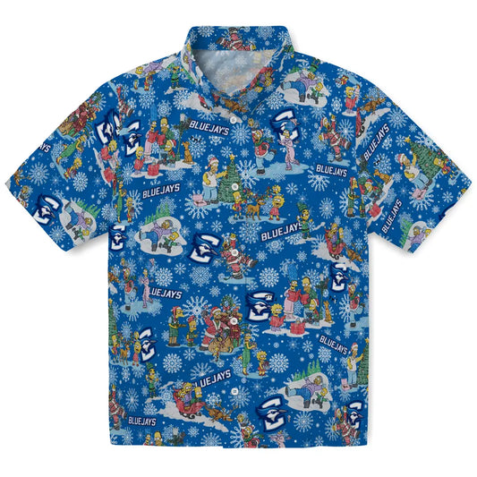 Creighton Bluejays Hawaiian Shirt - Simpsons Christmas | Moonbestprint