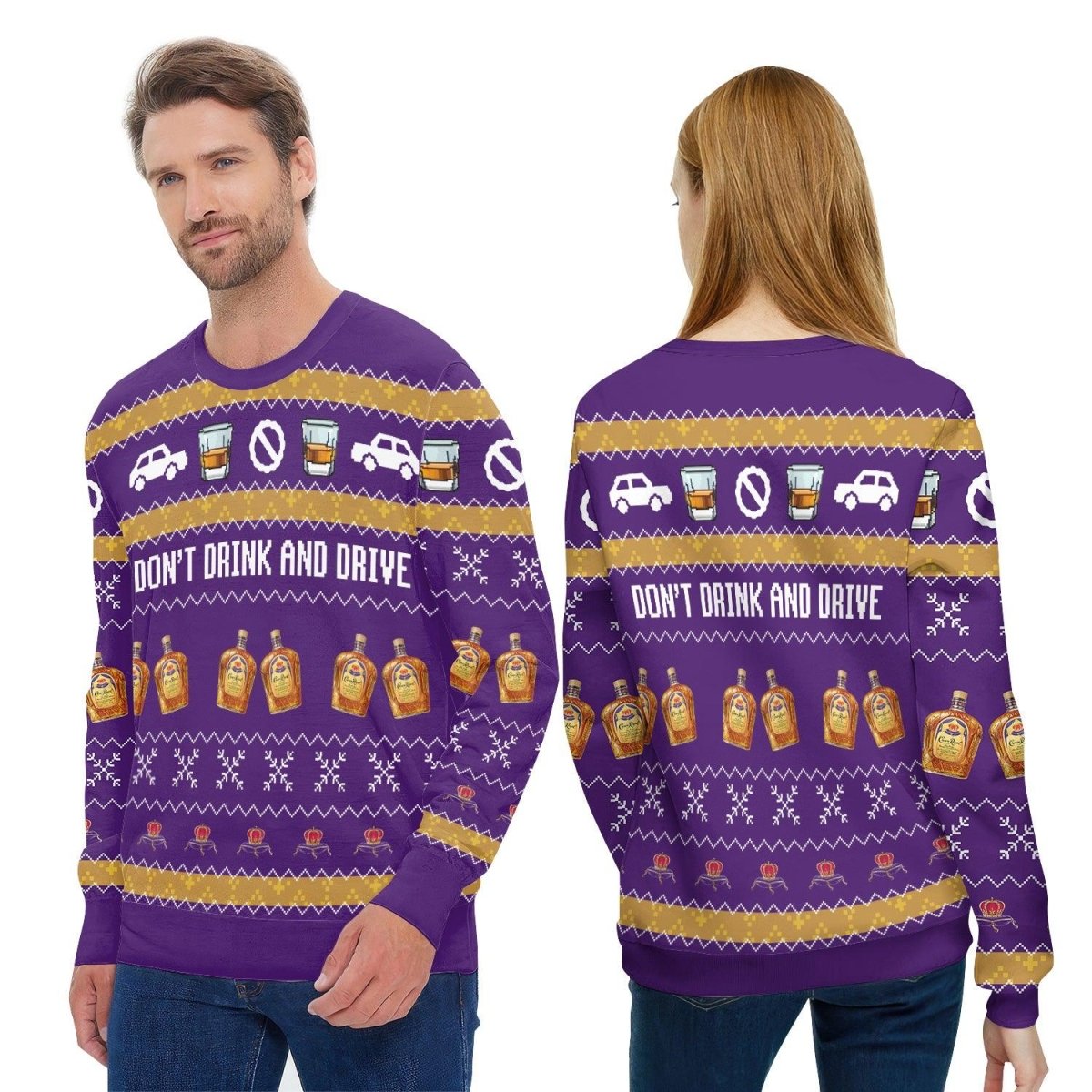 Crown Royal Don't Drink And Drive Ugly Sweater – Moonbestprint