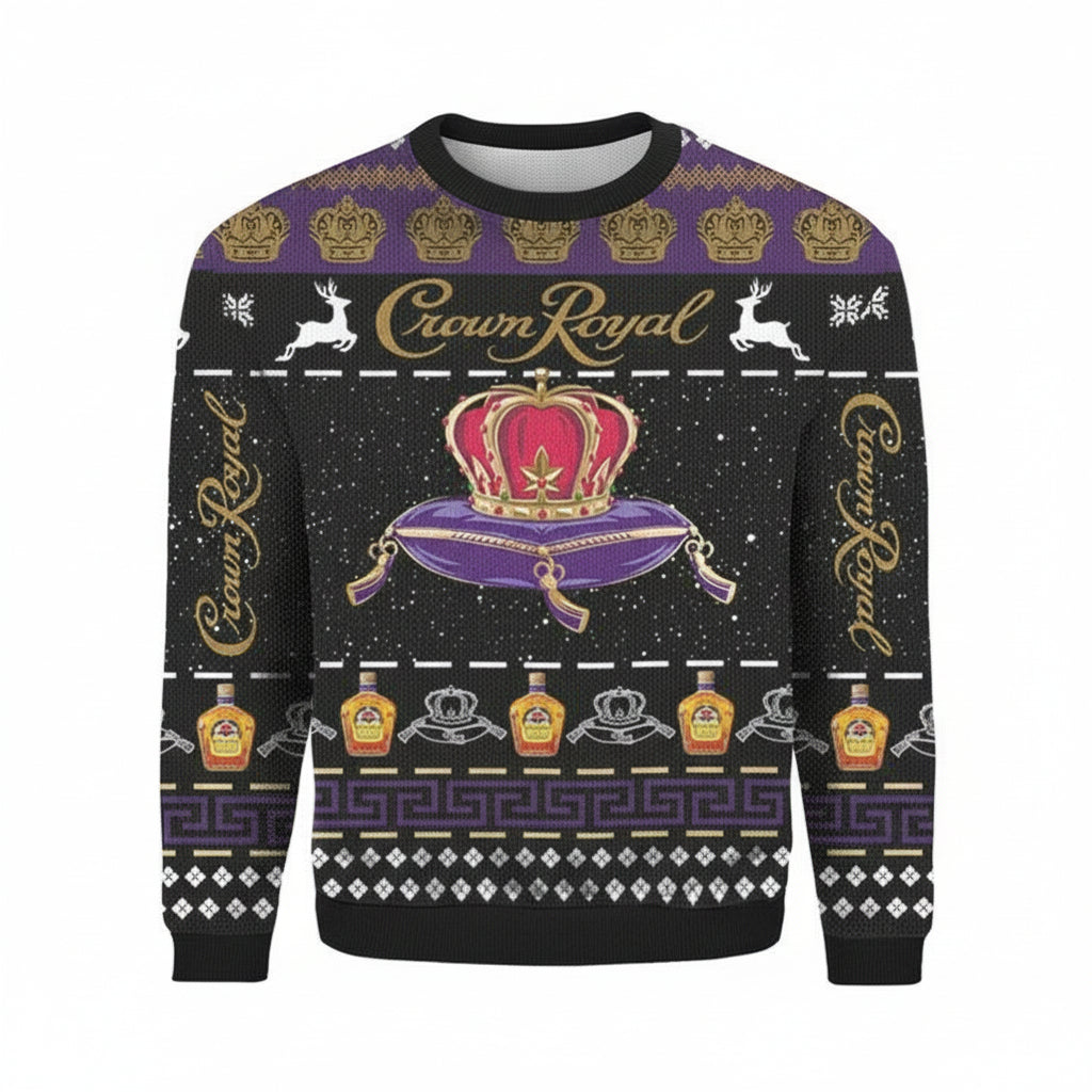 Crown Royal Wine Lovers Crown Royal 3d Ugly Christmas Sweater ? Usalast
