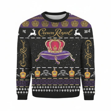 Crown Royal Wine Lovers Crown Royal 3d Ugly Christmas Sweater ? Usalast