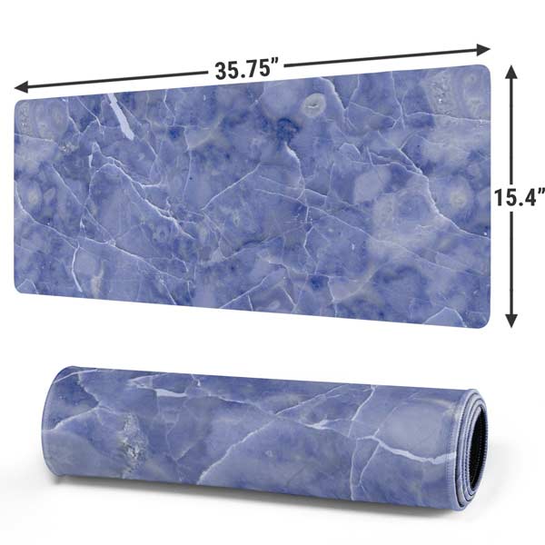Crushed Blue Gaming Mouse Pad Moonbestprint