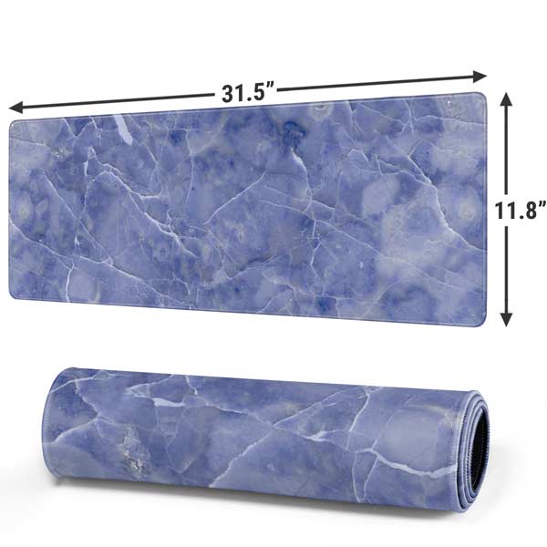 Crushed Blue Gaming Mouse Pad Moonbestprint