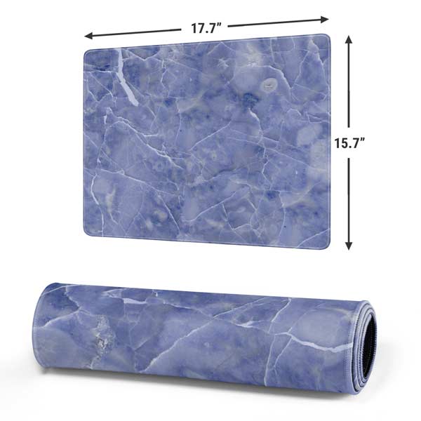 Crushed Blue Gaming Mouse Pad Moonbestprint