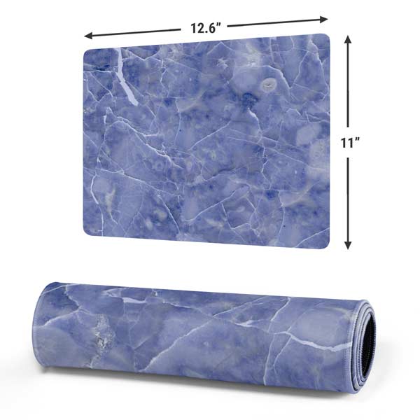 Crushed Blue Gaming Mouse Pad Moonbestprint