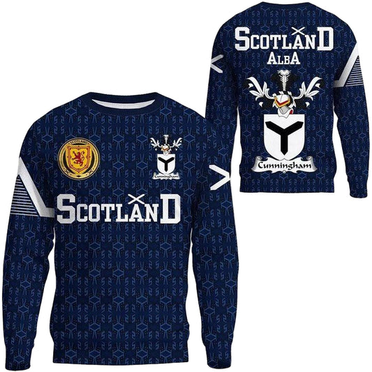 Cunningham Family Crest Sweater Scottish Home ? 1991 Style A7 ? Usalast
